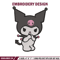 Kuromi sticker Embroidery Design, Hello kitty Embroidery, Embroidery File,Anime Embroidery,Anime shirt,Digital download..jpg
