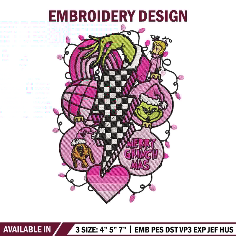 Merry grinchmas Embroidery Design, Grinch Embroidery, Embroidery File, Chrismas Embroidery, Anime shirt,Digital download.jpg
