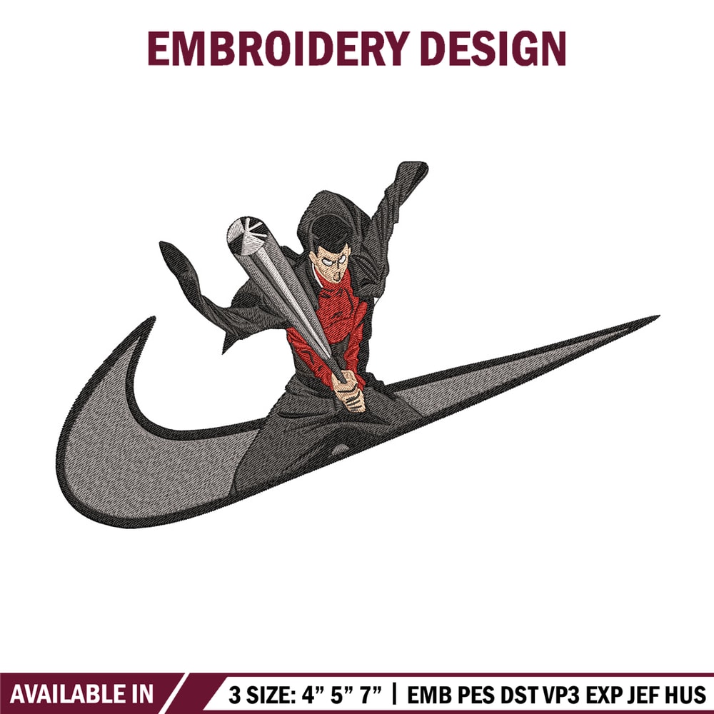 Metal Bat nike Embroidery Design, One punch man Embroidery,Embroidery File,Nike Embroidery,Anime shirt,Digital download.jpg