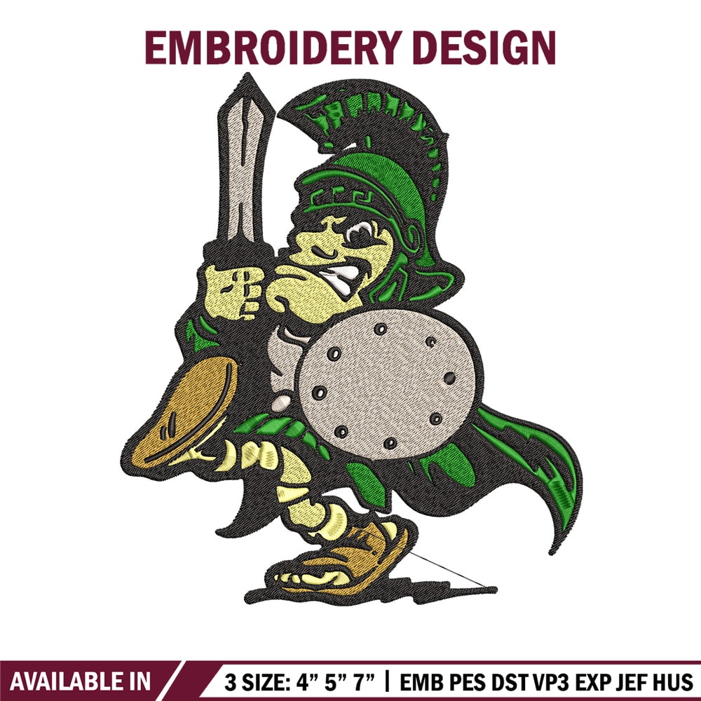 Michigan State logo embroidery design, Logo embroidery, Sport embroidery, logo sport embroidery, Embroidery design.jpg