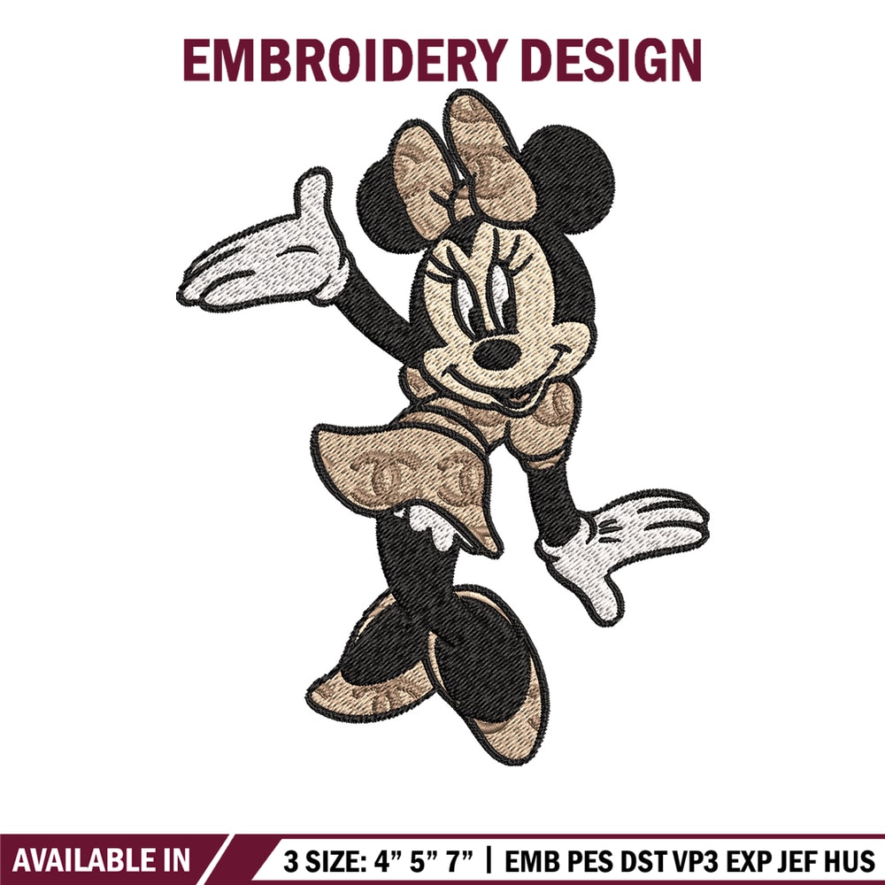 Minnie funny Embroidery Design, Gucci Embroidery, Brand Embroidery, Embroidery File, Logo shirt, Digital download.jpg