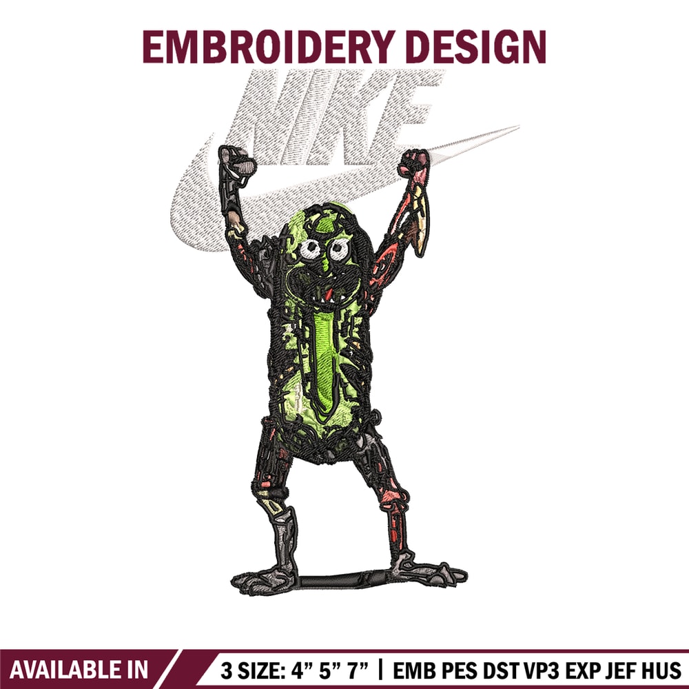 Monster Nike Embroidery design, Monster Embroidery, Nike design, Embroidery file, cartoon shirt, Instant download..jpg