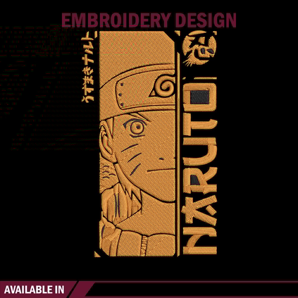 Naruto Poster Embroidery Design, Naruto Embroidery, Embroidery File,Anime Embroidery, Anime shirt, Digital download..jpg