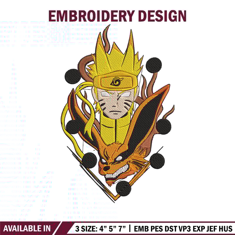 Naruto Six Paths Embroidery Design, Naruto Embroidery, Embroidery File, Anime Embroidery, Anime shirt, Digital download.jpg