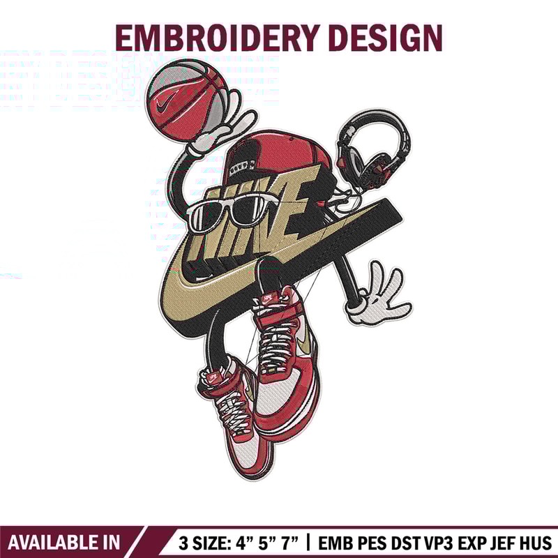 Nike Basketball Logo Embroidery Design, Nike Embroidery, Embroidery File, Anime Embroidery, Anime shirt,Digital download.jpg