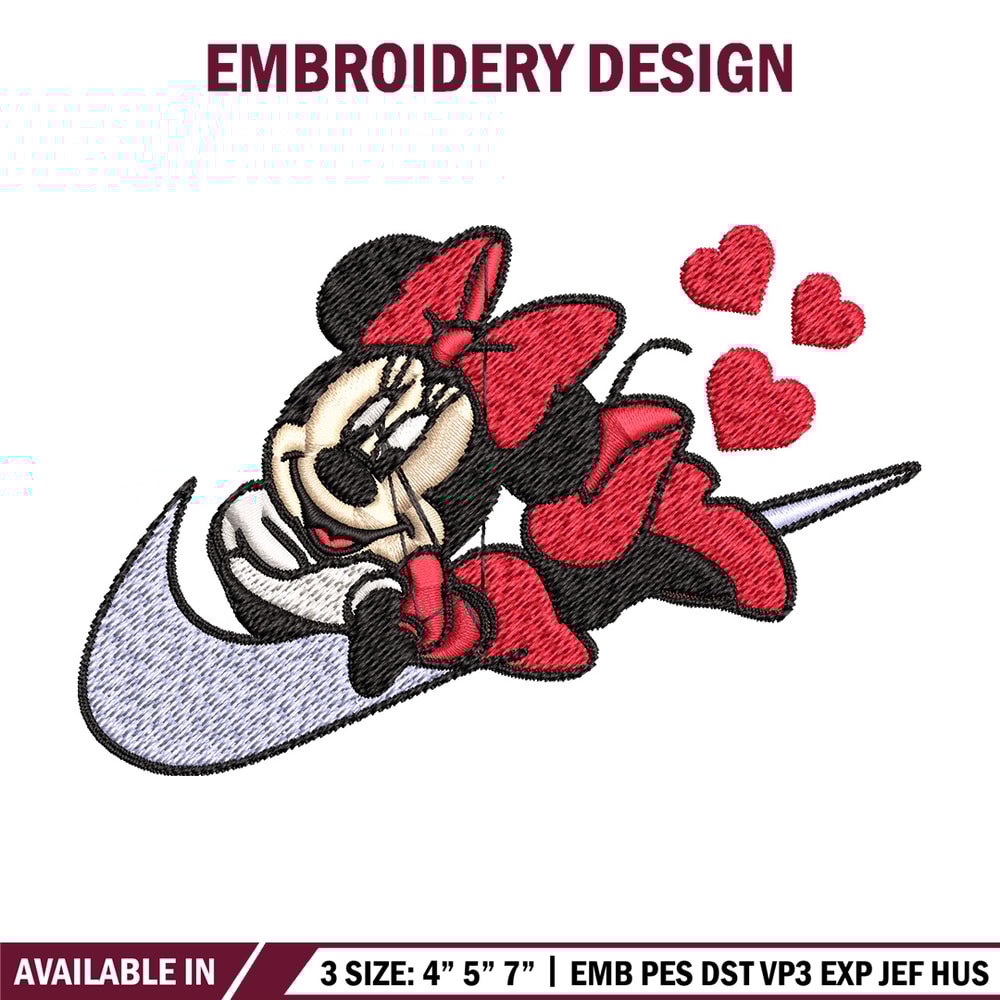Nike minnie Embroidery Design, Nike Embroidery, Brand Embroidery, Embroidery File, Logo shirt, Digital download.jpg