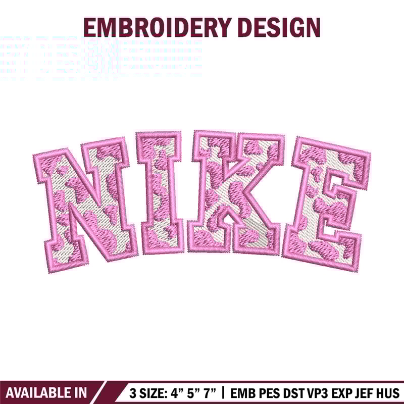 Nike pink color Embroidery Design, Brand Embroidery, Nike Embroidery, Embroidery File, Logo shirt, Digital download.jpg