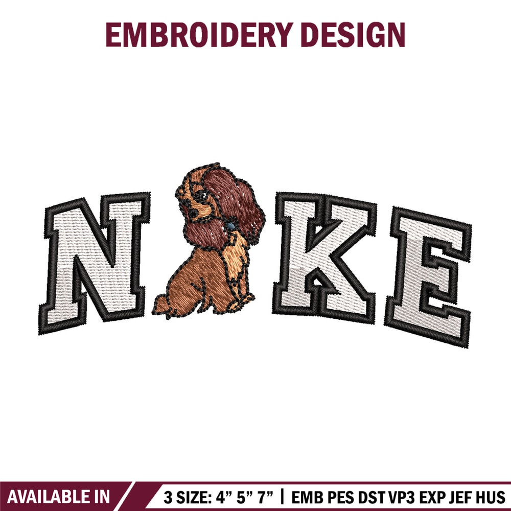 Nike x cute dog embroidery design, Dog embroidery, Nike design, Embroidery shirt, Embroidery file, Digital download.jpg