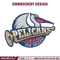 Orleans Pelicans logo embroidery design,NBA embroidery,Sport embroidery, Embroidery design, Logo sport embroidery.jpg