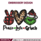 Peace love Grinch Embroidery design, Grinch christmas Embroidery, Grinch design, Embroidery file, Instant download..jpg