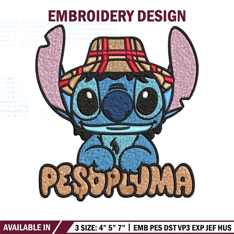 Peso Pluma Stitch Embroidery design, Peso Pluma Stitch Embroidery, cartoon design, Embroidery File, Digital download..jpg