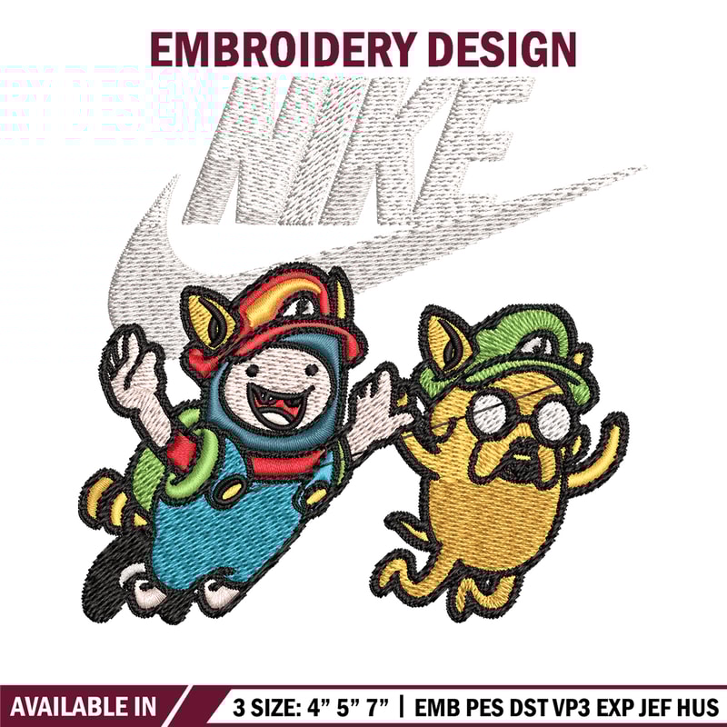Pibby and finn Nike Embroidery design, cartoon Embroidery, Nike design, Embroidery file, logo shirt, Instant download..jpg
