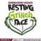 Resting Grinch Face Embroidery design, Grinch christmas Embroidery, Grinch design, Embroidery File, Instant download.jpg