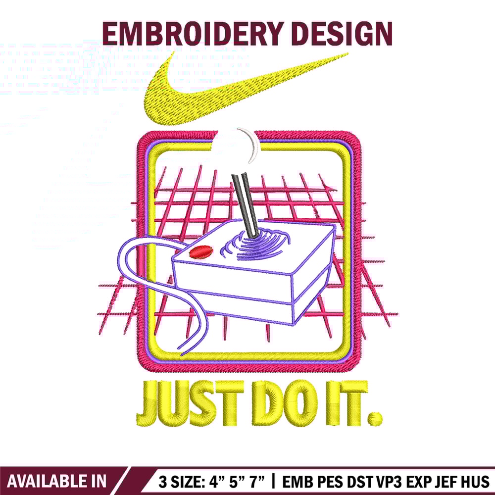 Retro nostalgia game Nike Embroidery design, logo Embroidery, Nike design, Embroidery file, logo shirt, Instant download.jpg