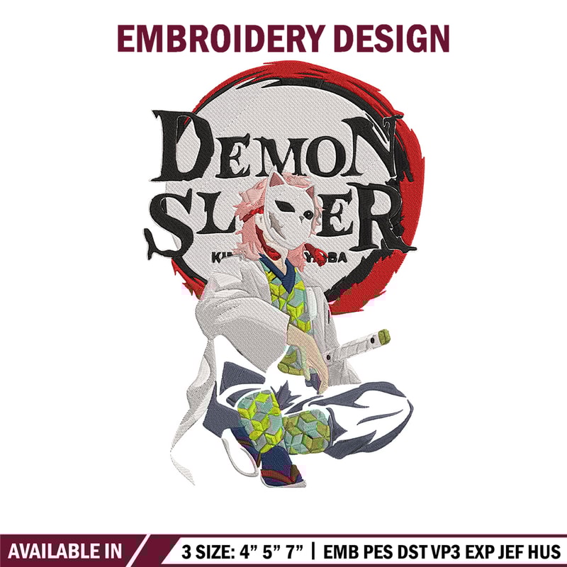 Sabito Poster Embroidery Design, Demon slayer Embroidery, Embroidery File, Anime Embroidery, Digital download.jpg