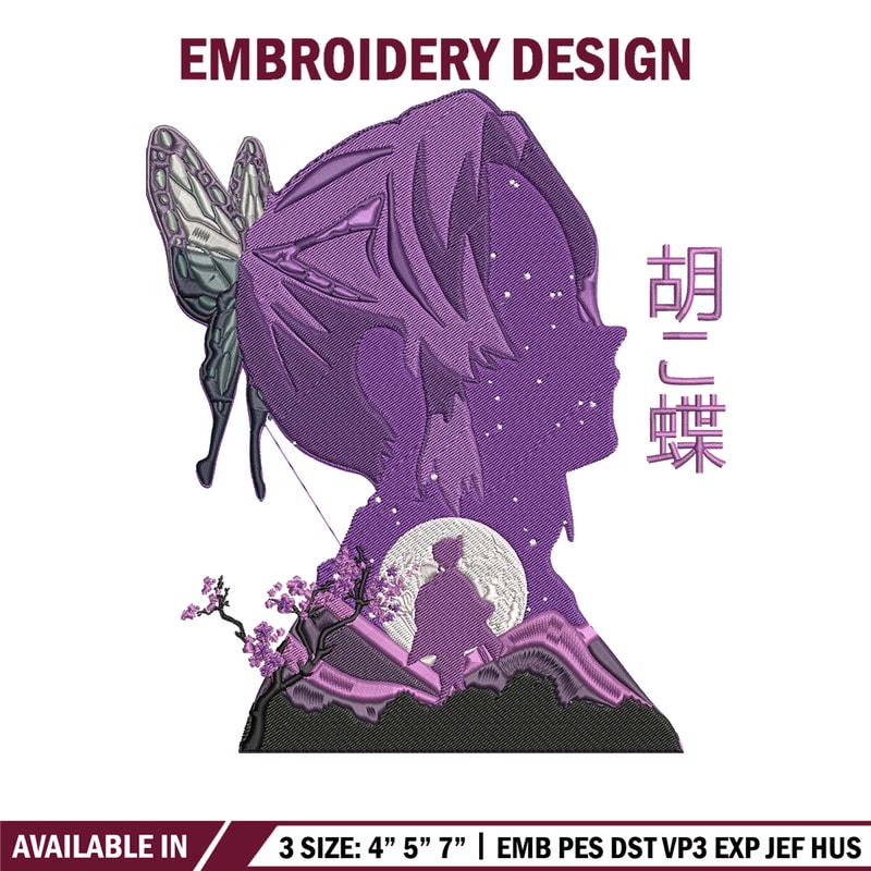 Shinobu poster Embroidery Design, Demon slayer Embroidery, Embroidery File,Anime Embroidery,Anime shirt,Digital download.jpg