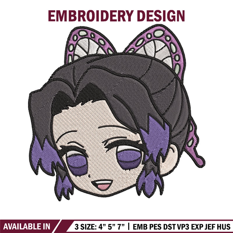 Shinobu sticker Embroidery Design, Demon slayer Embroidery, Embroidery File, Anime Embroidery, Digital download.jpg