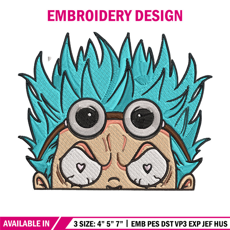 Franky Peeker Embroidery Design, One piece Embroidery, Embroidery File, Anime Embroidery, Anime shirt, Digital download.jpg