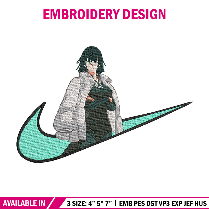 Fubuki x nike Embroidery Design, One punch man Embroidery,Embroidery File,Nike Embroidery,Anime shirt,Digital download.jpg