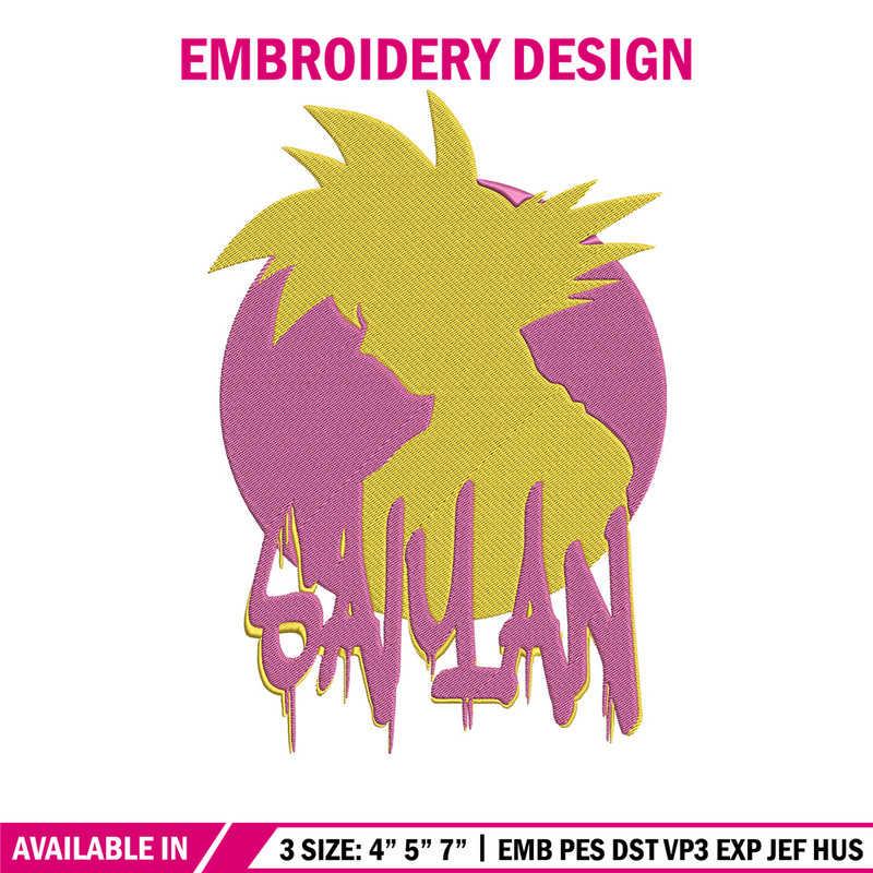 Goku circle Embroidery Design, Dragonball Embroidery, Embroidery File, Anime Embroidery, Anime shirt, Digital download..jpg
