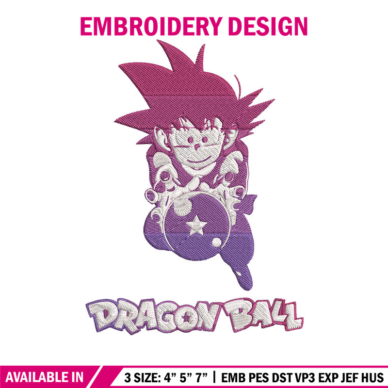 Goku kid Embroidery Design, Dragonball Embroidery, Embroidery File, Anime Embroidery, Anime shirt, Digital download..jpg