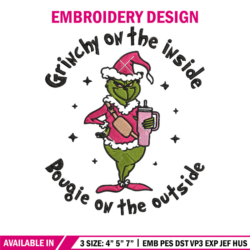 Grinchy Embroidery Design, Grinch Embroidery, Embroidery File, Chrismas Embroidery, Anime shirt, Digital download.jpg