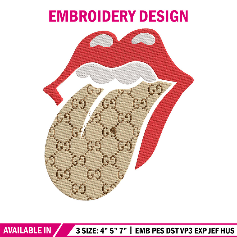Gucci mouth Embroidery Design, Logo Embroidery, Embroidery File, Gucci Embroidery, Anime shirt, Digital download.jpg