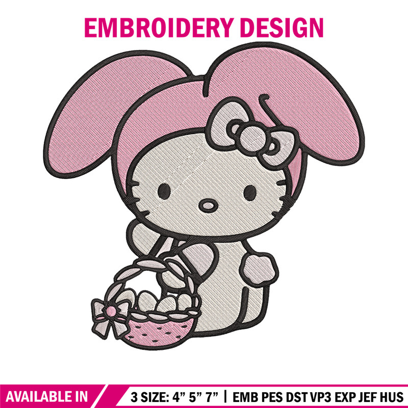 Hello Kitty Easter Embroidery Design, Hello kitty Embroidery, Embroidery File, Anime Embroidery, Digital download.jpg
