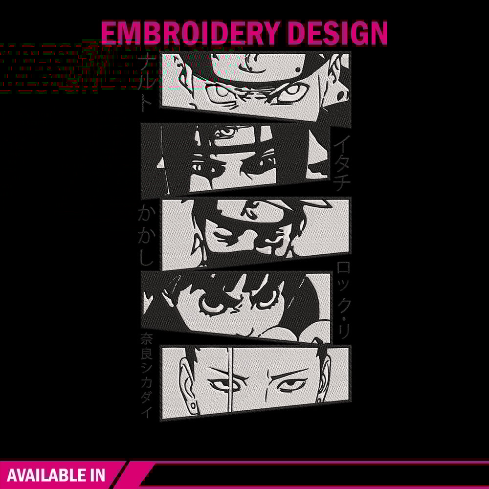 Naruto friends Embroidery Design, Naruto Embroidery, Embroidery File, Anime Embroidery, Anime shirt, Digital download.jpg