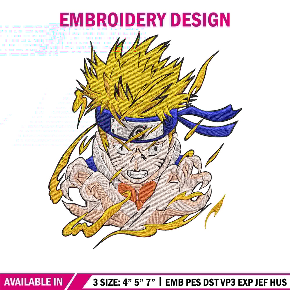 Naruto kid Embroidery Design, Naruto Embroidery, Embroidery File, Anime Embroidery, Anime shirt, Digital download.jpg