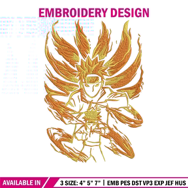 Naruto kyuubi Embroidery Design, Naruto Embroidery, Embroidery File, Anime Embroidery, Anime shirt, Digital download.jpg