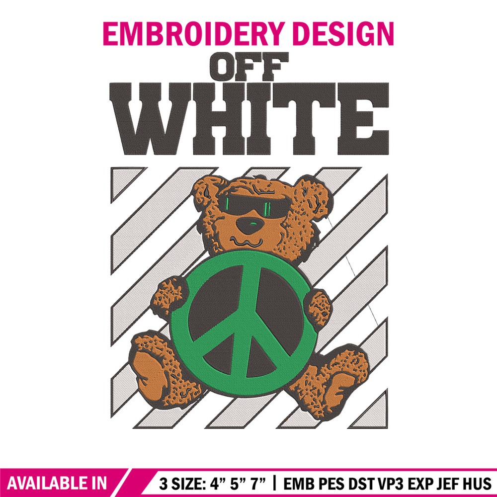 Off white Embroidery Design, Bear Embroidery, Embroidery File, Anime Embroidery, Anime shirt, Digital download.jpg