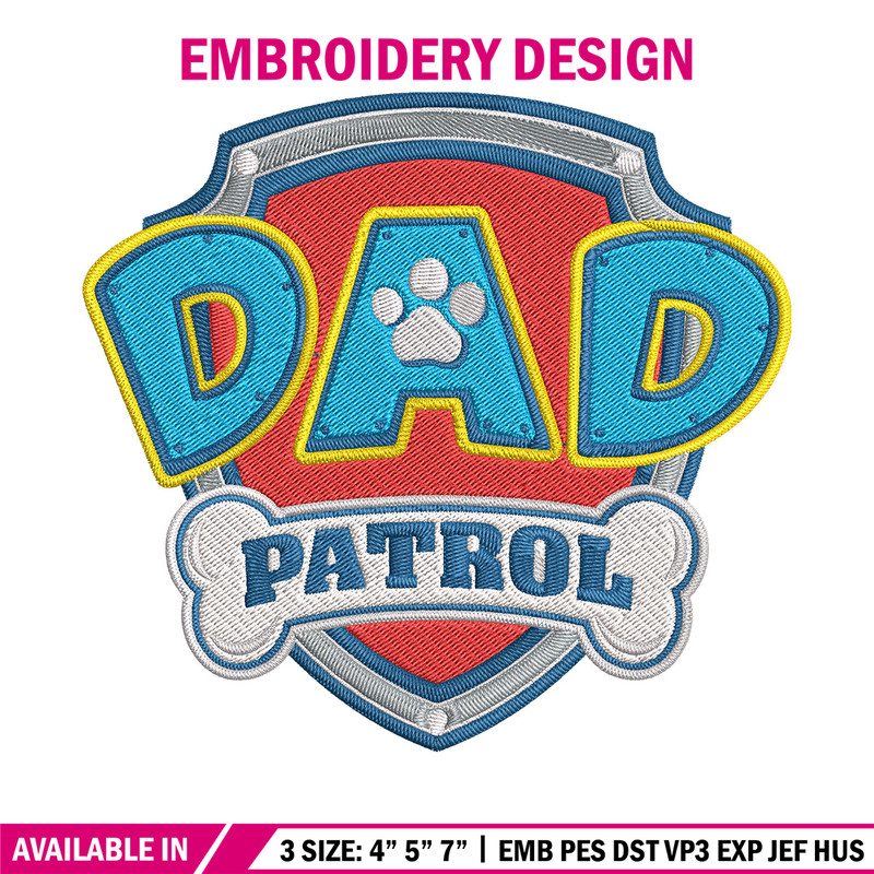 Paw Patrol logo Embroidery Design, Paw Patrol Embroidery, Embroidery File,Anime Embroidery, Anime shirt,Digital download.jpg