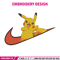 Pikachu x nike Embroidery Design, Pokemon Embroidery, Embroidery File, Nike Embroidery, Anime shirt, Digital download..jpg