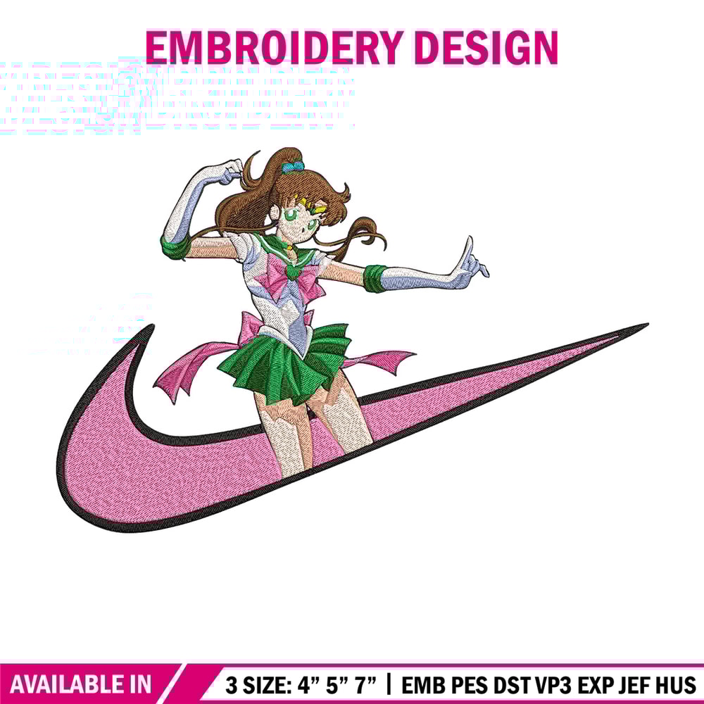 Sailor Jupiter Embroidery Design, Sailor moon Embroidery, Embroidery File, Nike Embroidery, Anime shirt,Digital download.jpg