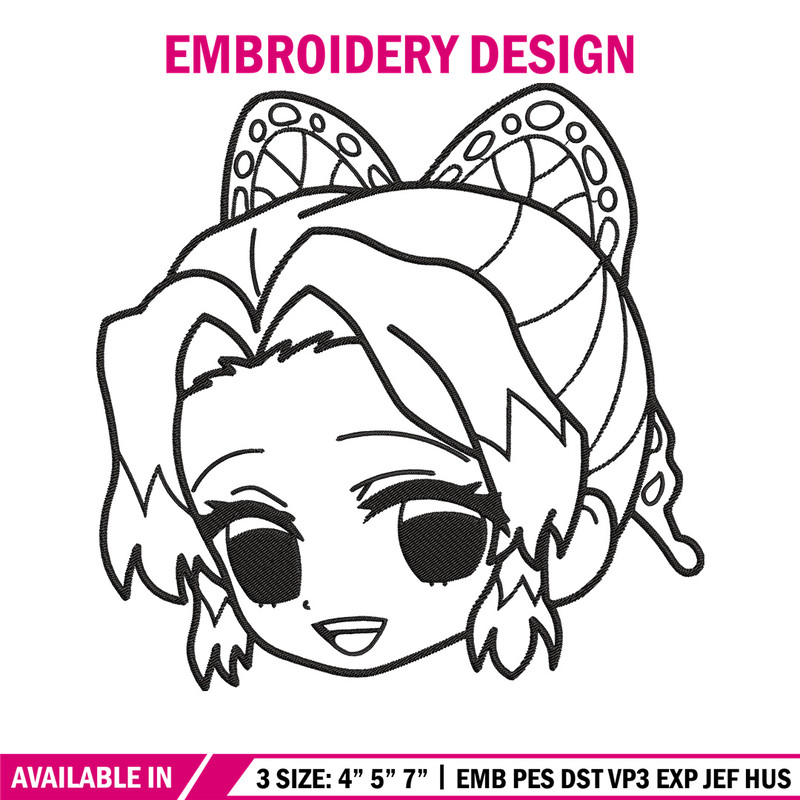 Shinobu chibi Embroidery Design,Demon slayer Embroidery,Embroidery File,Anime Embroidery,Anime shirt, Digital download.jpg