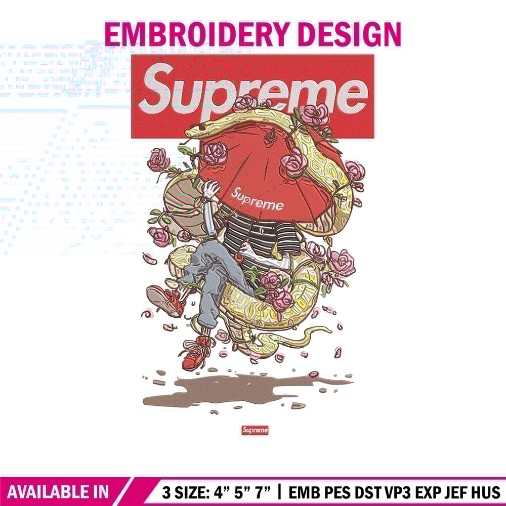 Supreme poster Embroidery Design, Supreme Embroidery, Embroidery File, Anime Embroidery, Anime shirt, Digital download.jpg