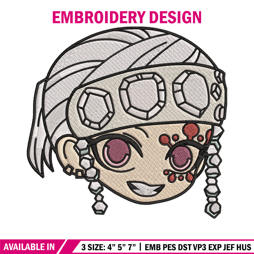 Tengen sticker Embroidery Design, Demon slayer Embroidery, Embroidery File, Anime Embroidery, Digital download..jpg