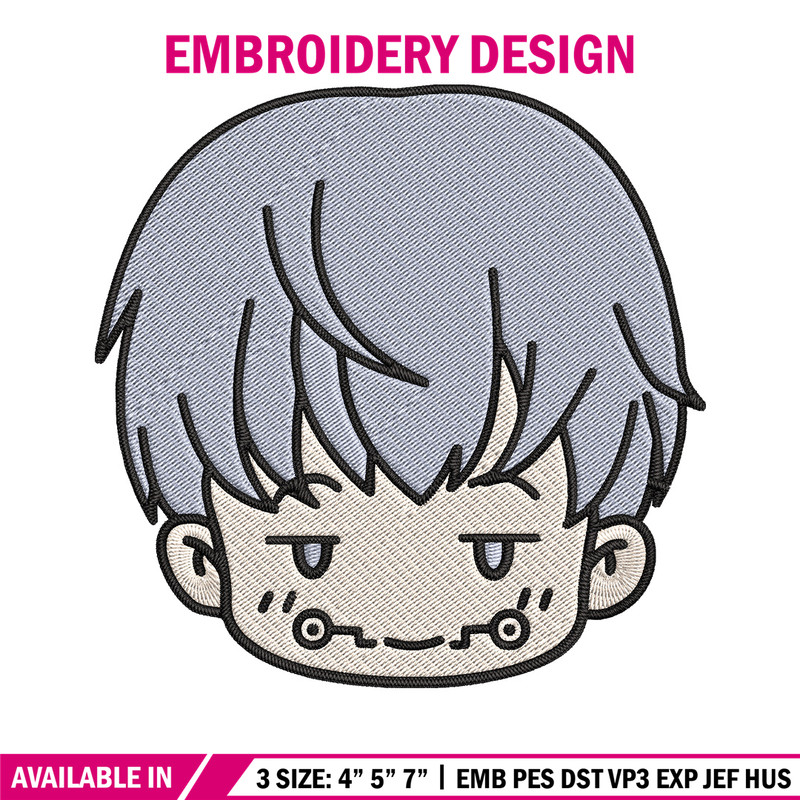 Toge chibi Embroidery Design, Jujutsu Embroidery, Embroidery File, Anime Embroidery, Anime shirt, Digital download.jpg