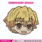 Zenitsu sticker Embroidery Design, Demon slayer Embroidery, Embroidery File, Anime Embroidery, Digital download.jpg