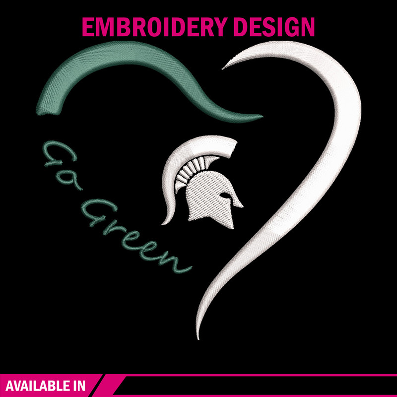 Michigan State Spartan Love embroidery design, NCAA embroidery, Sport embroidery,Embroidery design,Logo sport embroidery.jpg