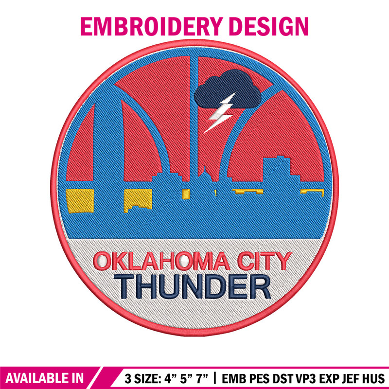 Oklahoma City Thunder logo embroidery design,NBA embroidery,Sport embroidery,Embroidery design, Logo sport embroidery.jpg