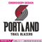 Portland Trail Blazers logo embroidery design,NBA embroidery,Sport embroidery, Embroidery design,Logo sport embroidery.jpg