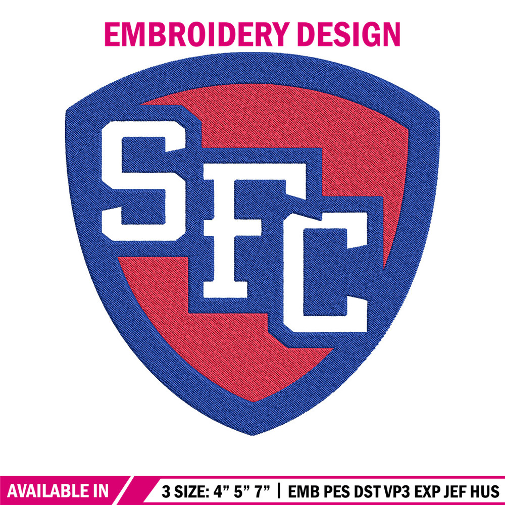 St. Francis College logo embroidery design,NCAA embroidery,Embroidery design,Logo sport embroidery, Sport embroidery..jpg