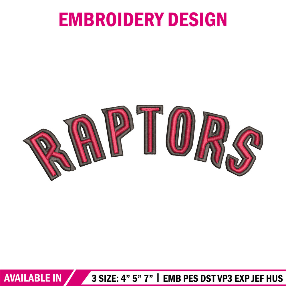 Toronto Raptors design embroidery design, NBA embroidery,Sport embroidery,Embroidery design, Logo sport embroidery..jpg