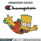 Bart Simpson Champion Embroidery design, Simpson Embroidery, cartoon design, Embroidery File, Instant download..jpg