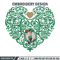 Boston Celtics heart embroidery design, NBA embroidery, Sport embroidery, Logo sport embroidery, Embroidery design.jpg