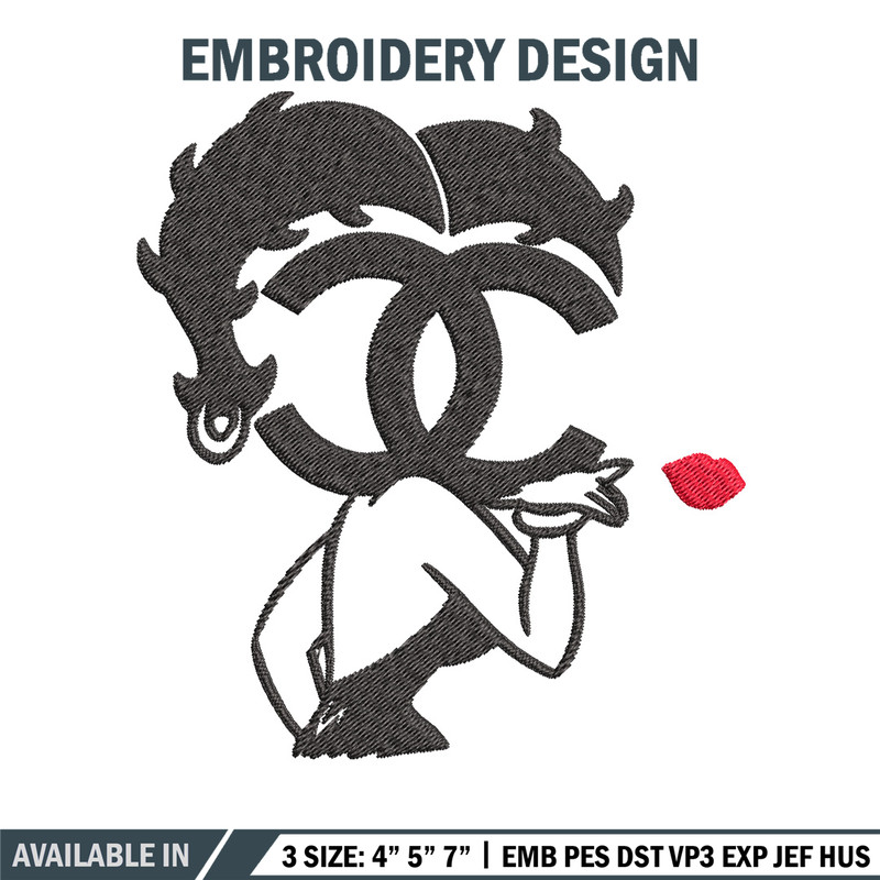 Cartoon girl gucci Embroidery Design, Gucci Embroidery, Brand Embroidery, Embroidery File, Logo shirt, Digital download.jpg