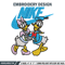 Daisy and Donald duck Nike Embroidery design, Cartoon Embroidery, Nike design, Embroidery file, Instant download.jpg