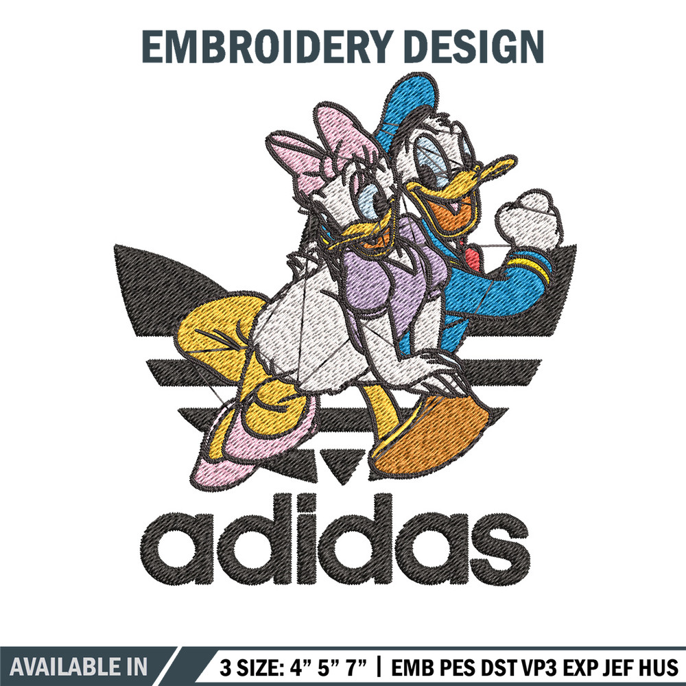 Daisy x duck adidas Embroidery Design, Adidas Embroidery, Brand Embroidery, Embroidery File,Logo shirt,Digital download.jpg